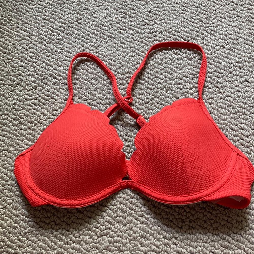 Orange bikini top